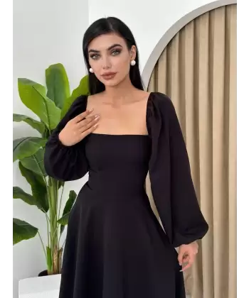Nouna Balon Kol Elbise