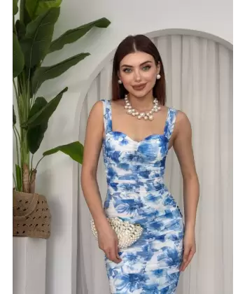Peran Büzgülü Elbise