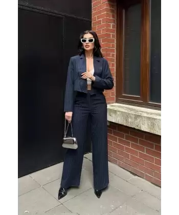 Renata Çizgili Pantolon Takım 9568-24