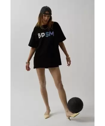 Sırt Ve Ön Baskılı Oversize T-Shirt