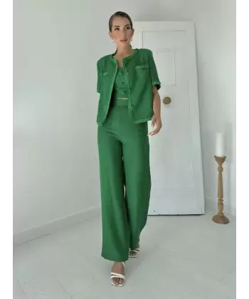Siyah Askılı Büstiyer Ceket Ve Pantolon Takım