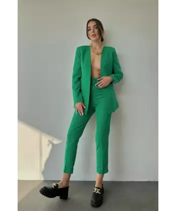 Yeşil Spor Ceket Ve Pantolon Takım