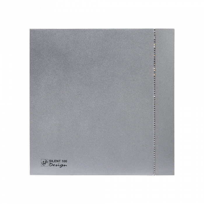 Silent 100 Design Serisi Renkli Kapak Seçenekleri Gümüş Swarovski