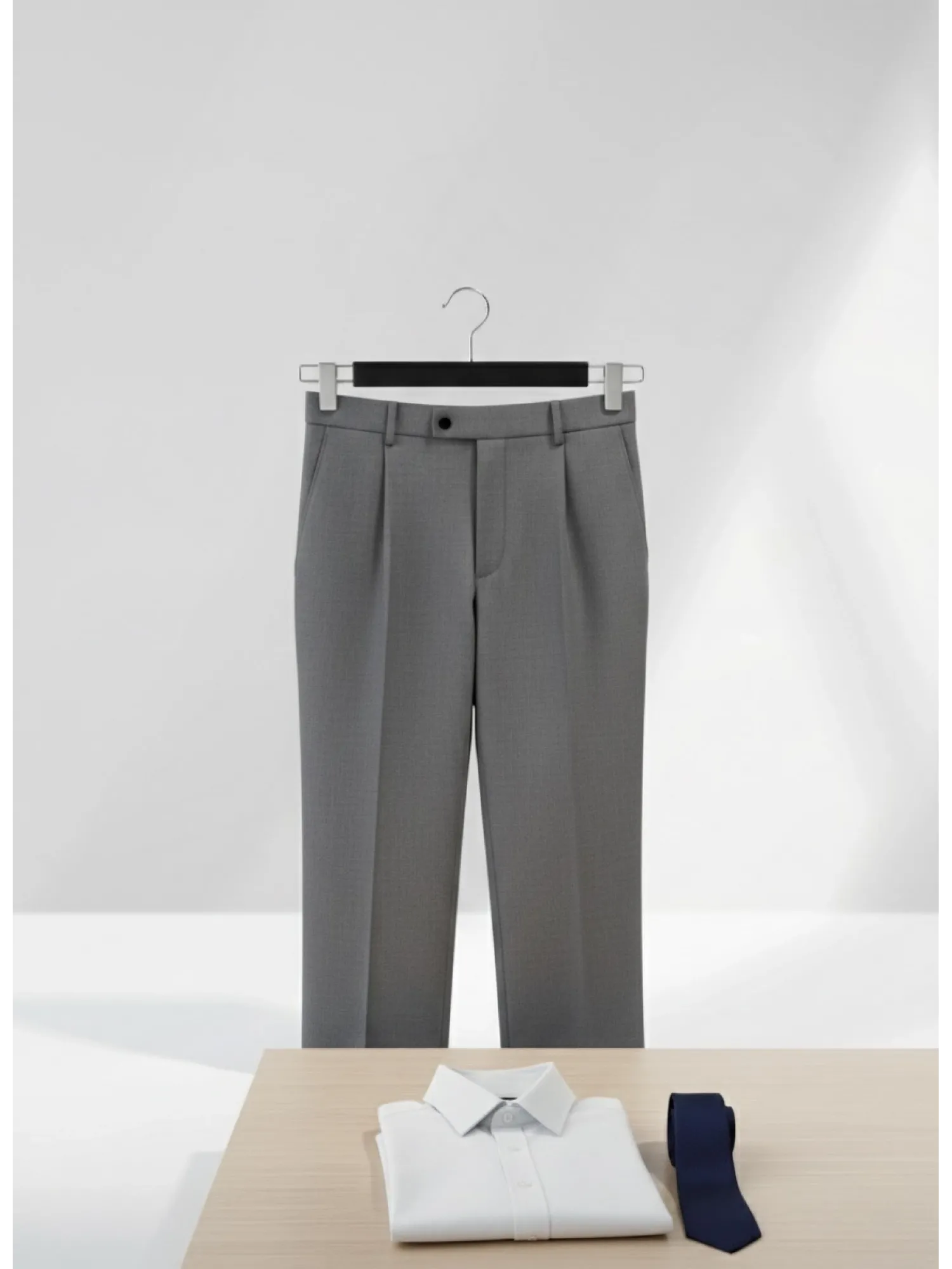 Siyah Ahşap Pantolon Etek Askısı Gümüş Kancalı