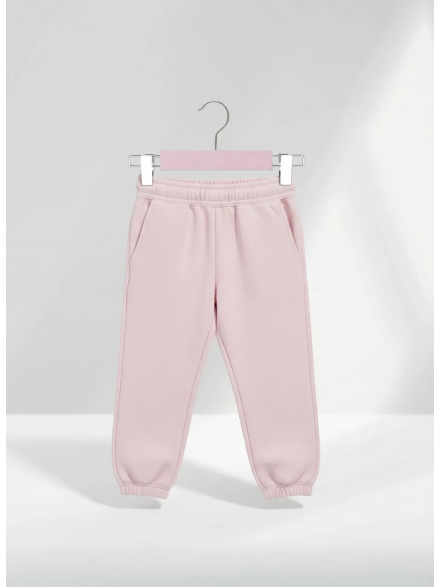 Pembe Ahşap Pantolon Etek Askısı Gümüş Kancalı