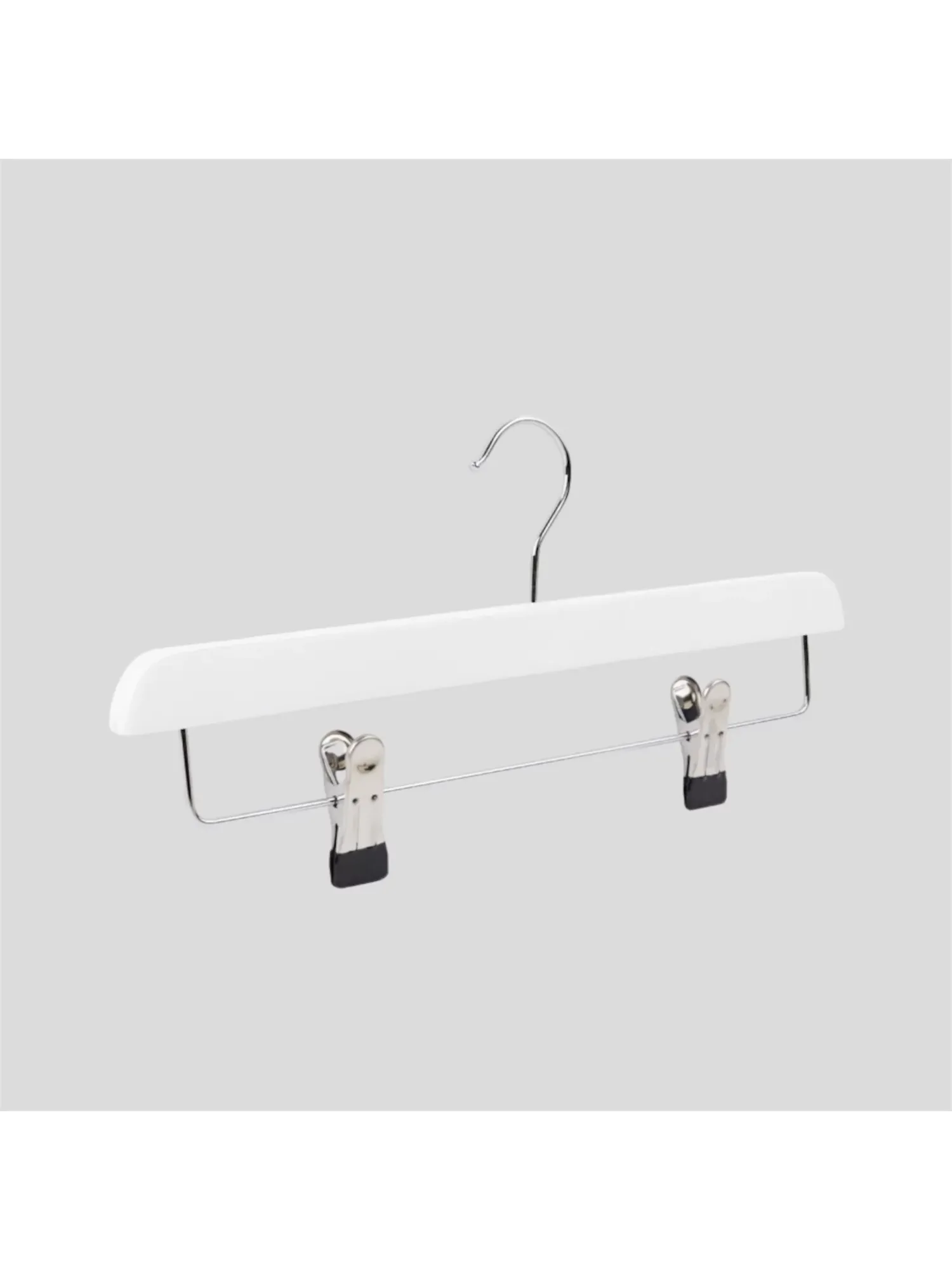 Beyaz Ahşap Pantolon Etek Askısı 36 cm