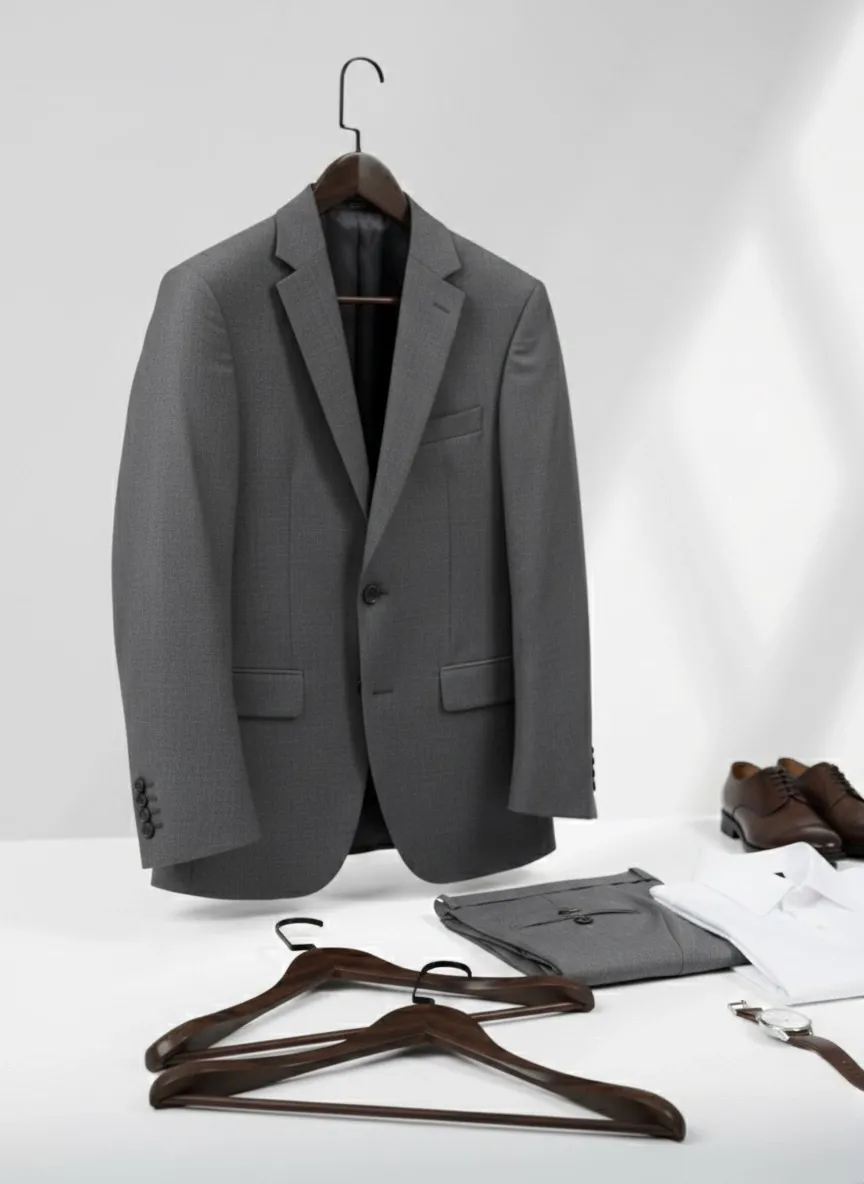 Ceviz Ahşap Siyah Lama Kancalı Pabuçlu Takım Elbise Askısı