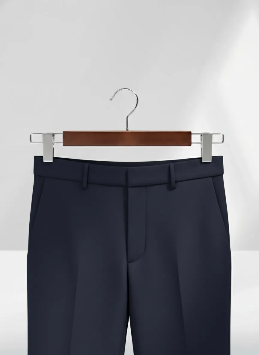 Ceviz Ahşap Pantolon Etek Askısı Gümüş Kancalı