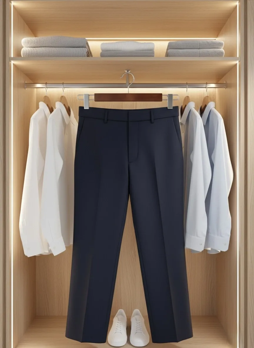 Ceviz Ahşap Pantolon Etek Askısı Gümüş Kancalı