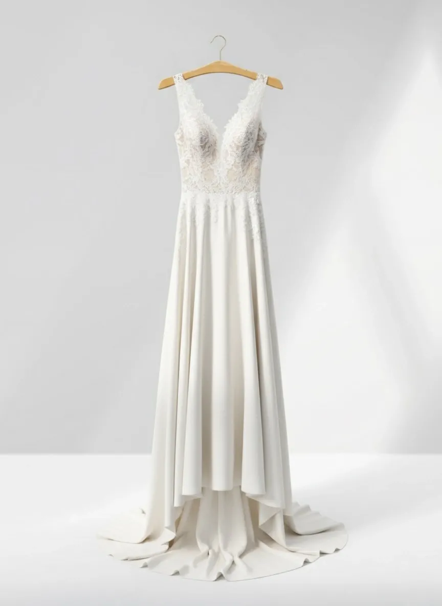 Naturel Ahşap Gold Kancalı Gelinlik Triko Abiye Askısı