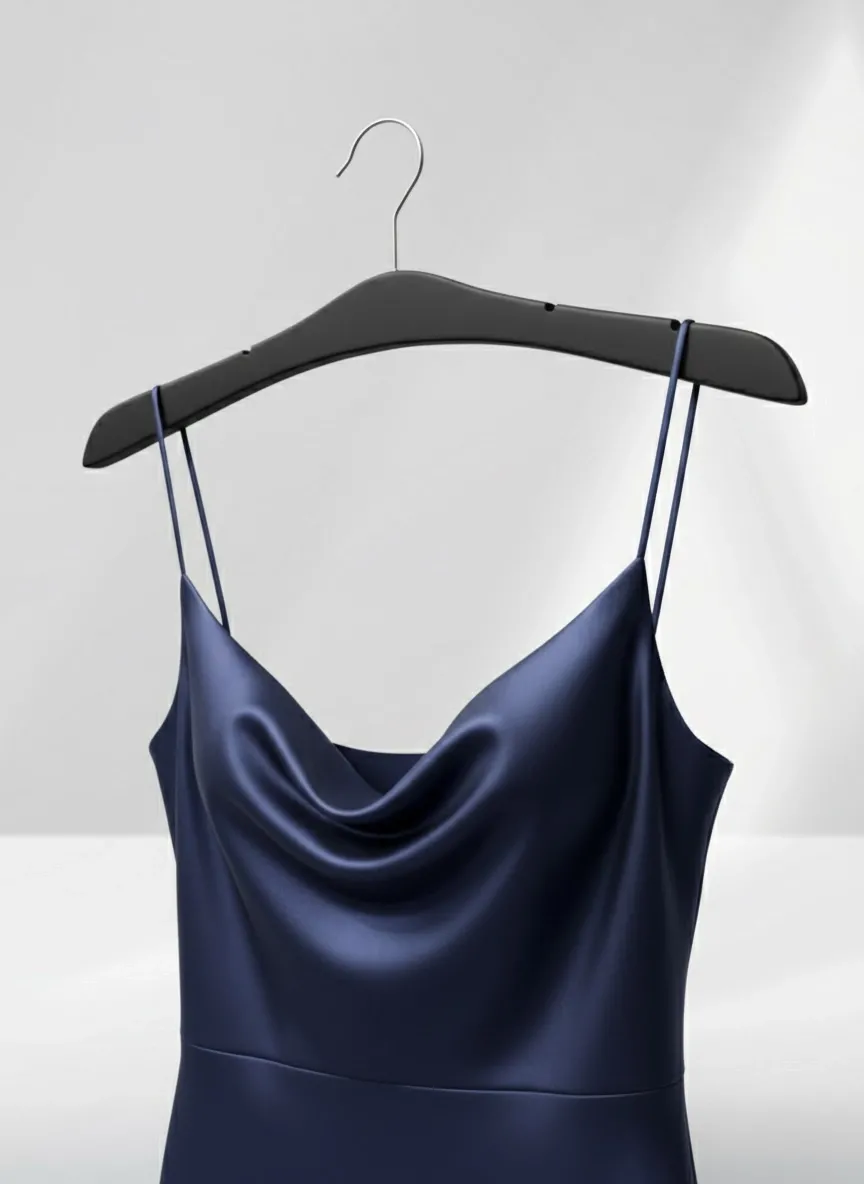 Siyah Ahşap Nikel Kancalı Gelinlik Triko Abiye Askısı