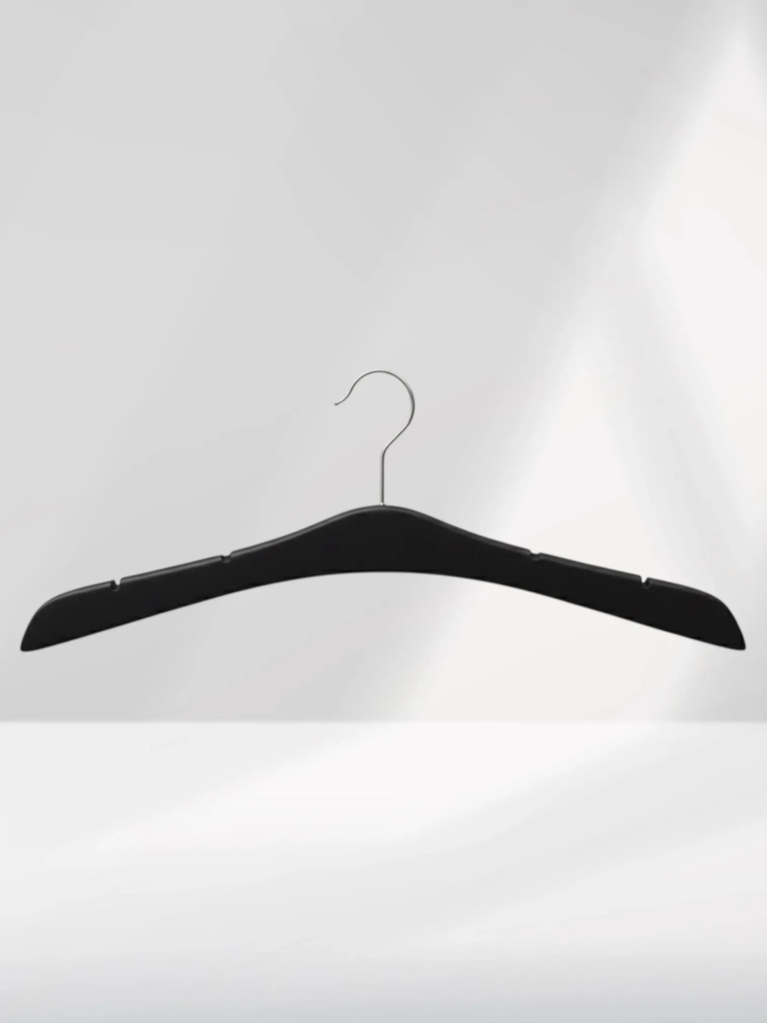 Siyah Ahşap Nikel Kancalı Gelinlik Triko Abiye Askısı