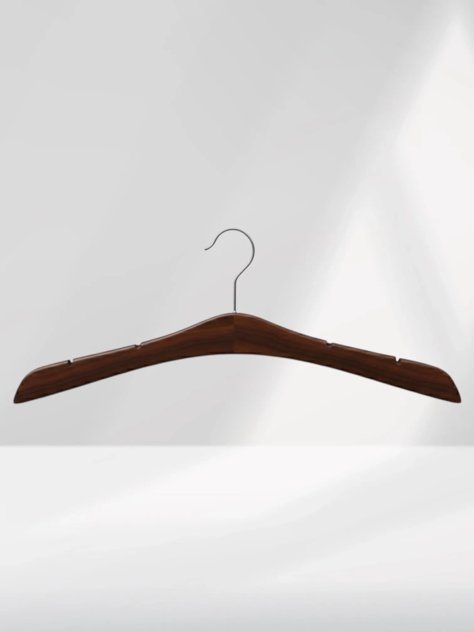 Ceviz Ahşap Nikel Kancalı Gelinlik Triko Abiye Askısı