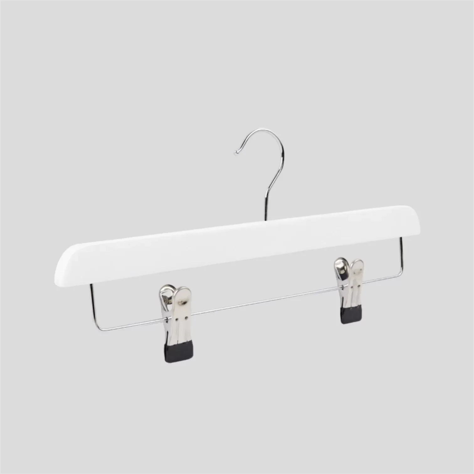 Beyaz Ahşap Pantolon Etek Askısı 36 cm