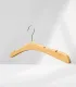Naturel Ahşap Nikel Kancalı Gelinlik Triko Abiye Askısı