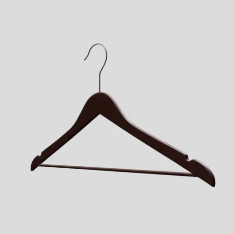 Ceviz Ahşap Elbise Pantolon Askısı