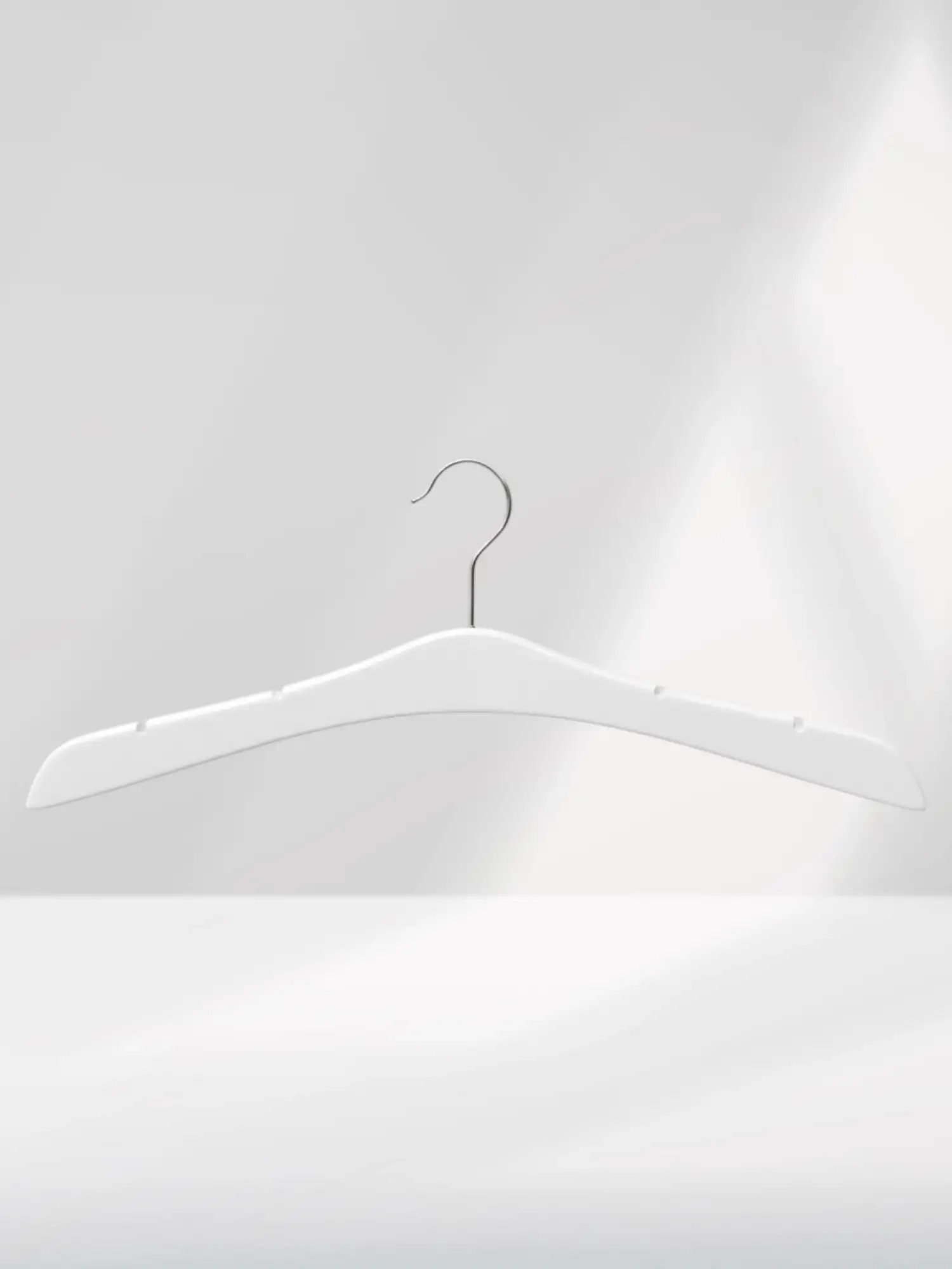 Beyaz Ahşap Nikel Kancalı Gelinlik Triko Abiye Askısı