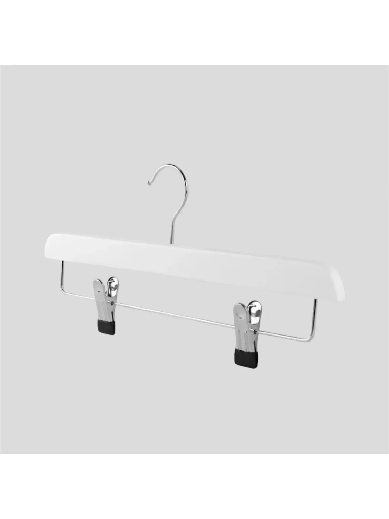 Beyaz Ahşap Pantolon Etek Askısı 36 cm