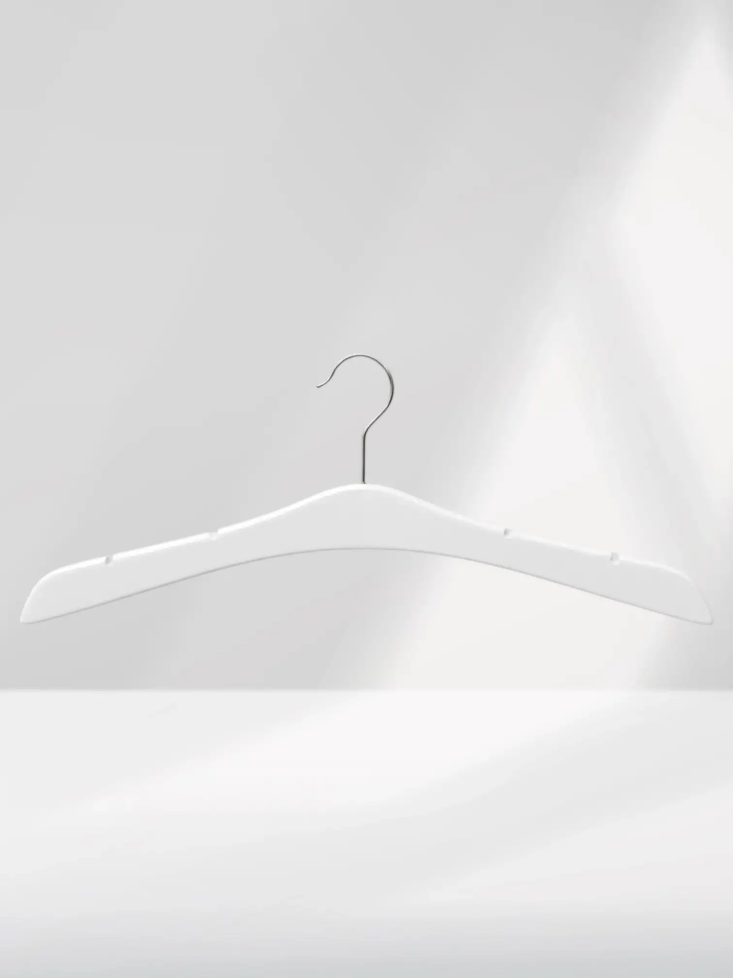 Beyaz Ahşap Nikel Kancalı Gelinlik Triko Abiye Askısı