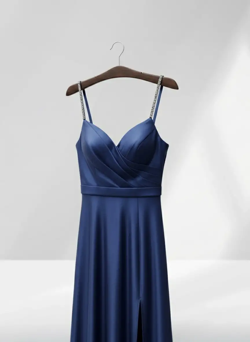 Ceviz Ahşap Nikel Kancalı Gelinlik Triko Abiye Askısı