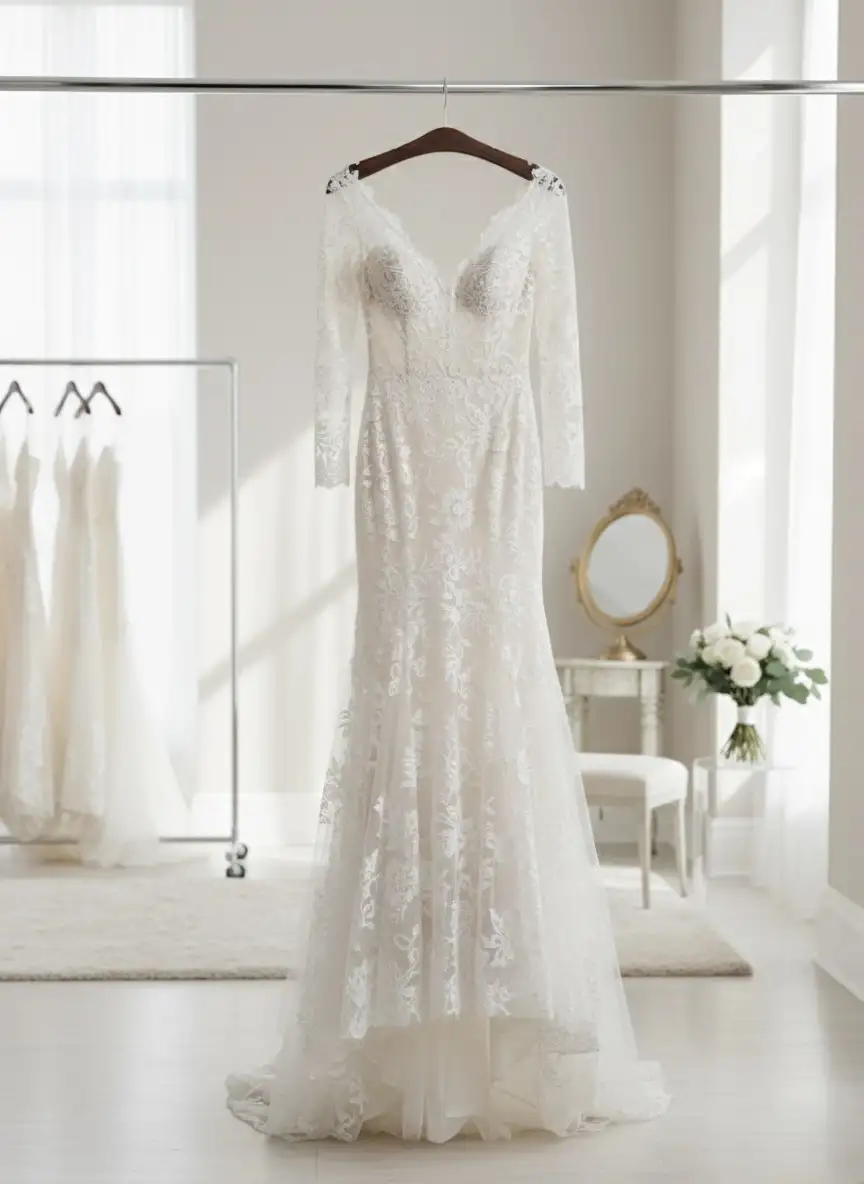 Ceviz Ahşap Nikel Kancalı Gelinlik Triko Abiye Askısı