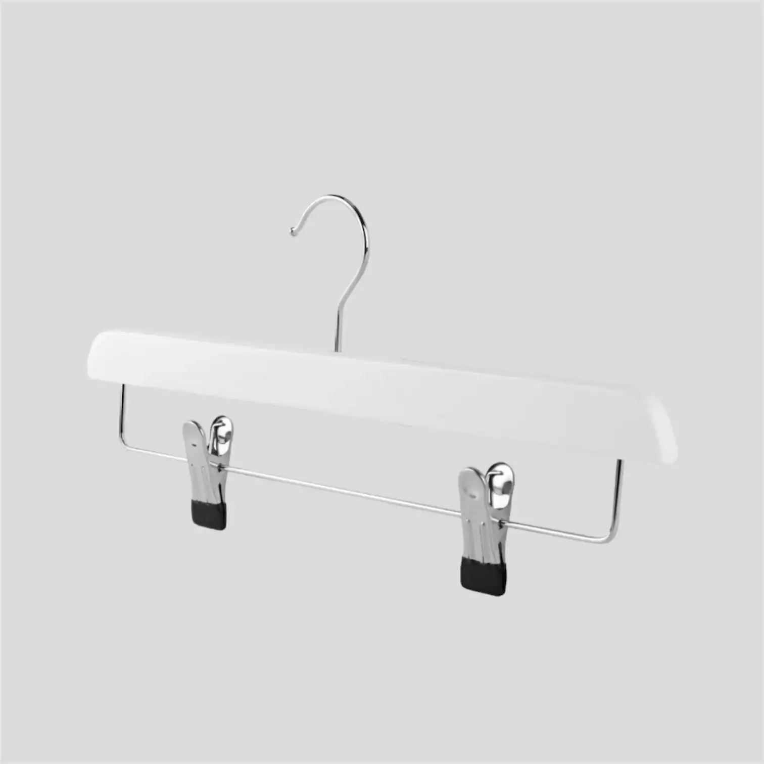 Beyaz Ahşap Pantolon Etek Askısı 36 cm