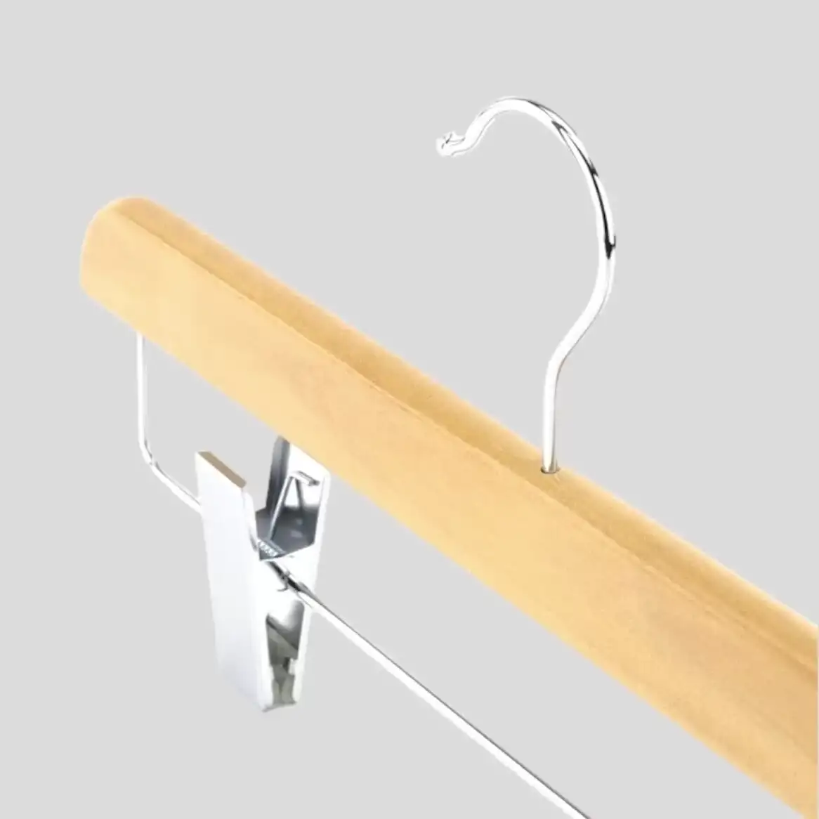 Naturel Ahşap Pantolon Etek Askısı 36 cm
