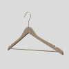 Naturel Ahşap Elbise Pantolon Askısı Gold Kanca
