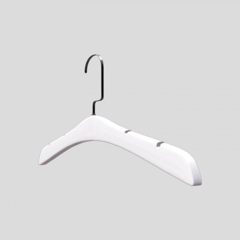 Beyaz Ahşap Nikel Lama Kancalı Gelinlik Triko Abiye Askısı