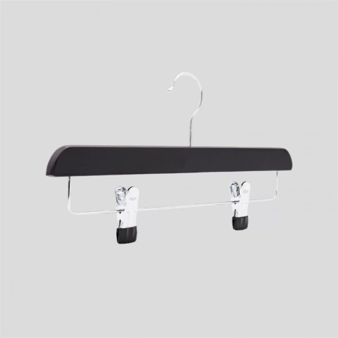 Siyah Ahşap Pantolon Etek Askısı 36 cm