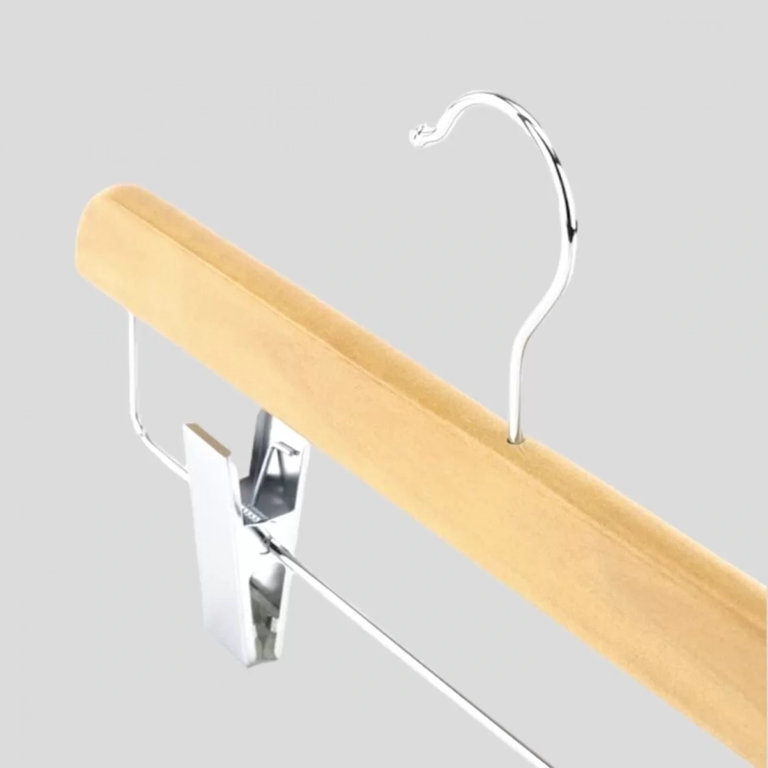 Naturel Ahşap Pantolon Etek Askısı 36 cm