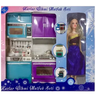Karlar Ülkesi 2 Li Fırın Bulaşık Mutfak Seti Bebekli