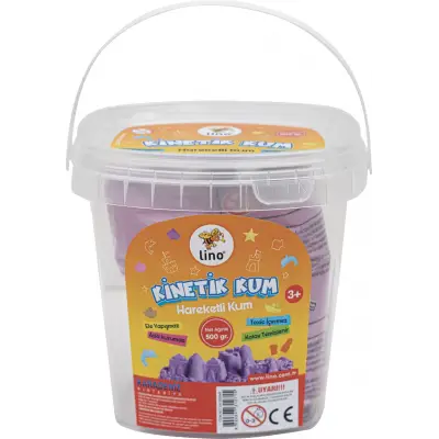 LİNO KİNETİK KUM 500 GR MOR KOVA