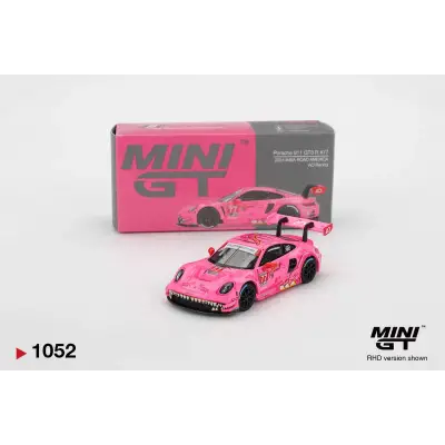 Mini GT 1/64 Porsche 911 GT3 R AO Racing 2024 IMSA ROAD AMERICA MGT01052