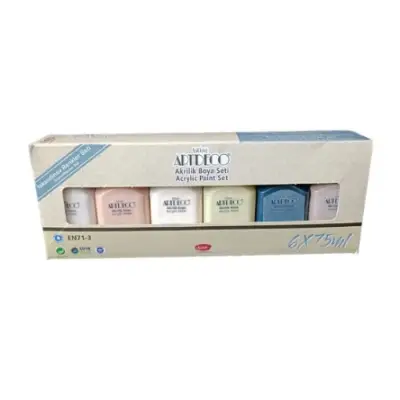 Artdeco Akrilik Boya 6x75 ML Set İskandinav Renkler