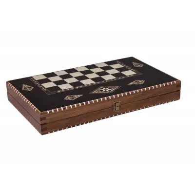 Helena Wood Art King Tavla Geniş Siyah