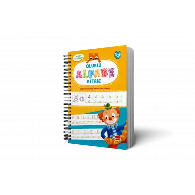 Oluklu (Kabartmalı) Alfabe Kitabı – Sihirli Uçan Mürekkepli Kalem Hediyeli 4-7 Yaş