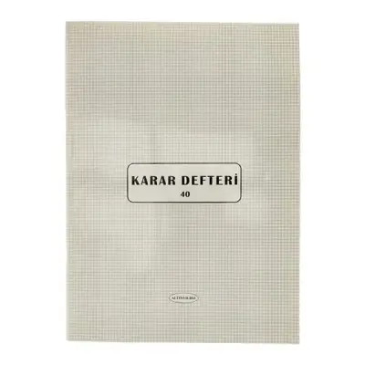 Altınyıldız Karar Defteri 40 Yp. Numaralı