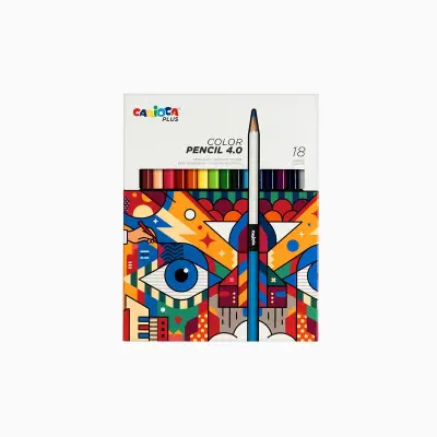 CARİOCA PLUS 4.0 KURU BOYA KALEMİ 18Lİ