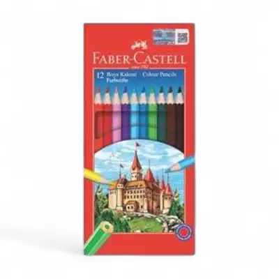 Faber-Castell Karton Kutu  Kuruboya Kalemi 12 Renk