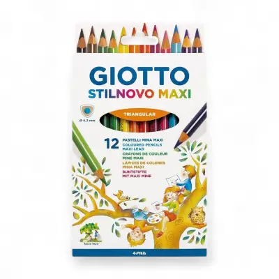 Giotto Kuru Boya Stilnovo Maxi 12 Renk