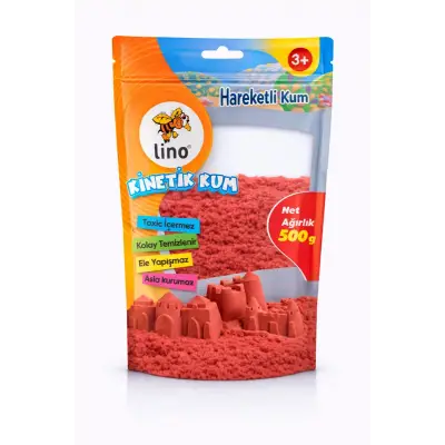 LİNO KİNETİK KUM 500 GR KIRMIZI