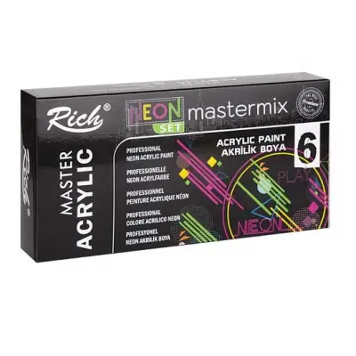 Rich Akrilik Boya Master Mix Neon Set 6 Lı 60 Cc