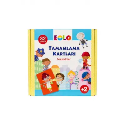 Tamamlama Kartları - Meslekler - Puzzle 2+ Yaş