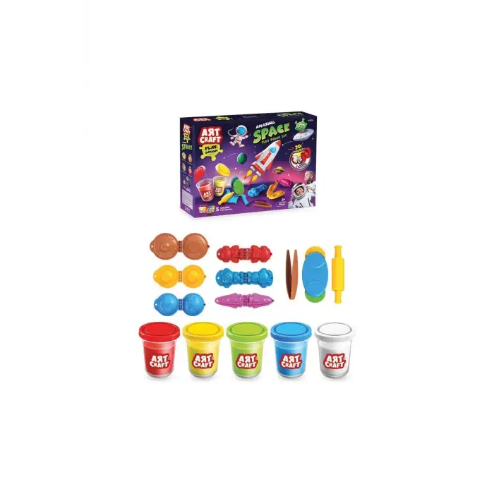 03733 Inanılmaz Uzay Oyun Hamur Seti 380 gr -dede