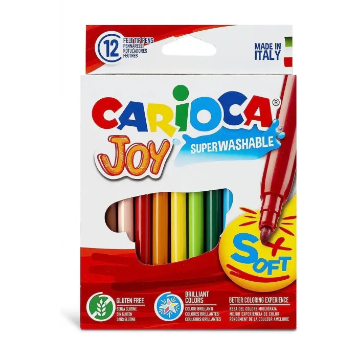 12li Joy Süper Yıkanabilir Keçeli Boya Kalemi / 40614