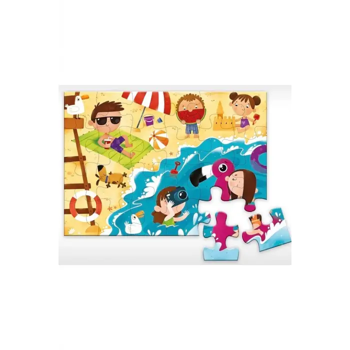 24 Parça Puzzle - Kumsalda