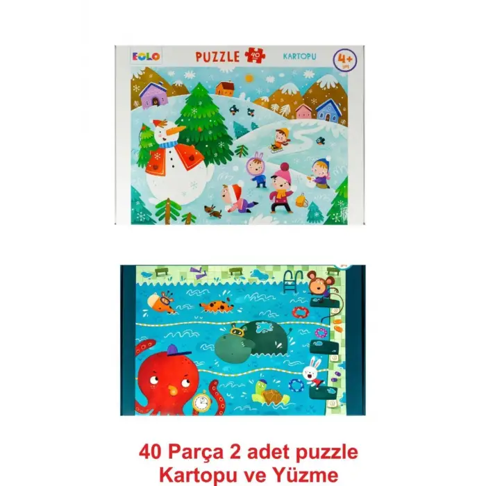 40 Parça Puzzle 2 Li Set