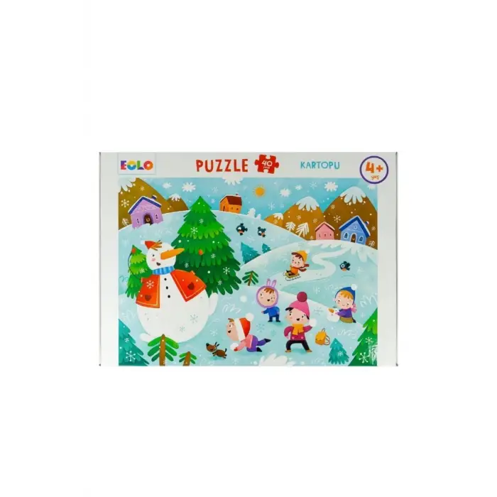 40 Parça Yer Puzzle – Kartopu Temalı