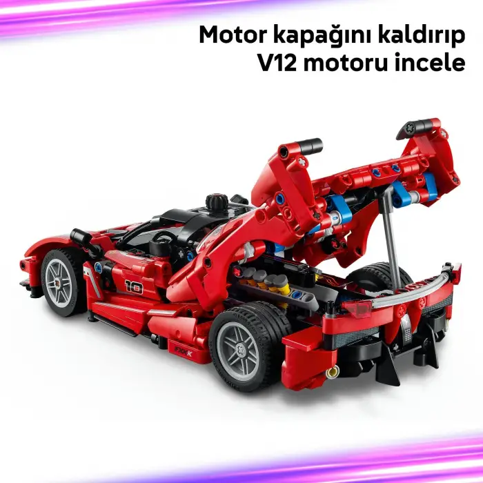 LEGO Technic Ferrari FXX K Model Araba Seti STEM Yapım Oyuncağı